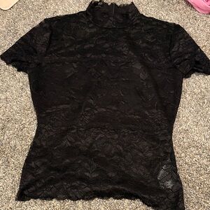 Guess Black Lace Women's Blouse